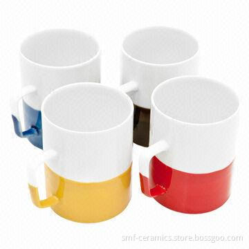 Ceramic/Two-color Chalk/Promotional Mugs, Food Safe Microwaveable, Dishwasher Safe